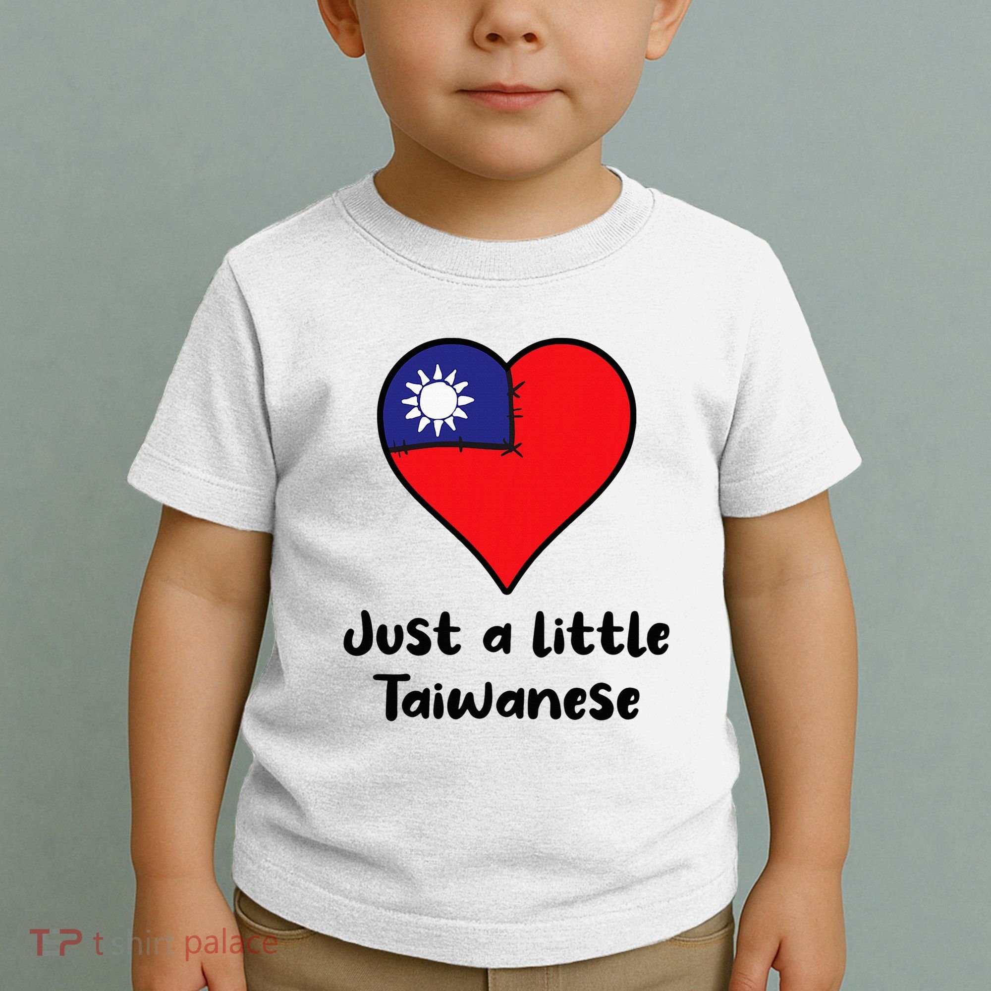Just A Little Taiwanese Taiwan Flag Heart Toddler T-Shirt