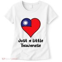 Just A Little Taiwanese Taiwan Flag Heart Women's T-Shirt thumb 0