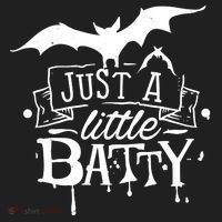 Just A Little Batty Funny Halloween Beanie thumb 2