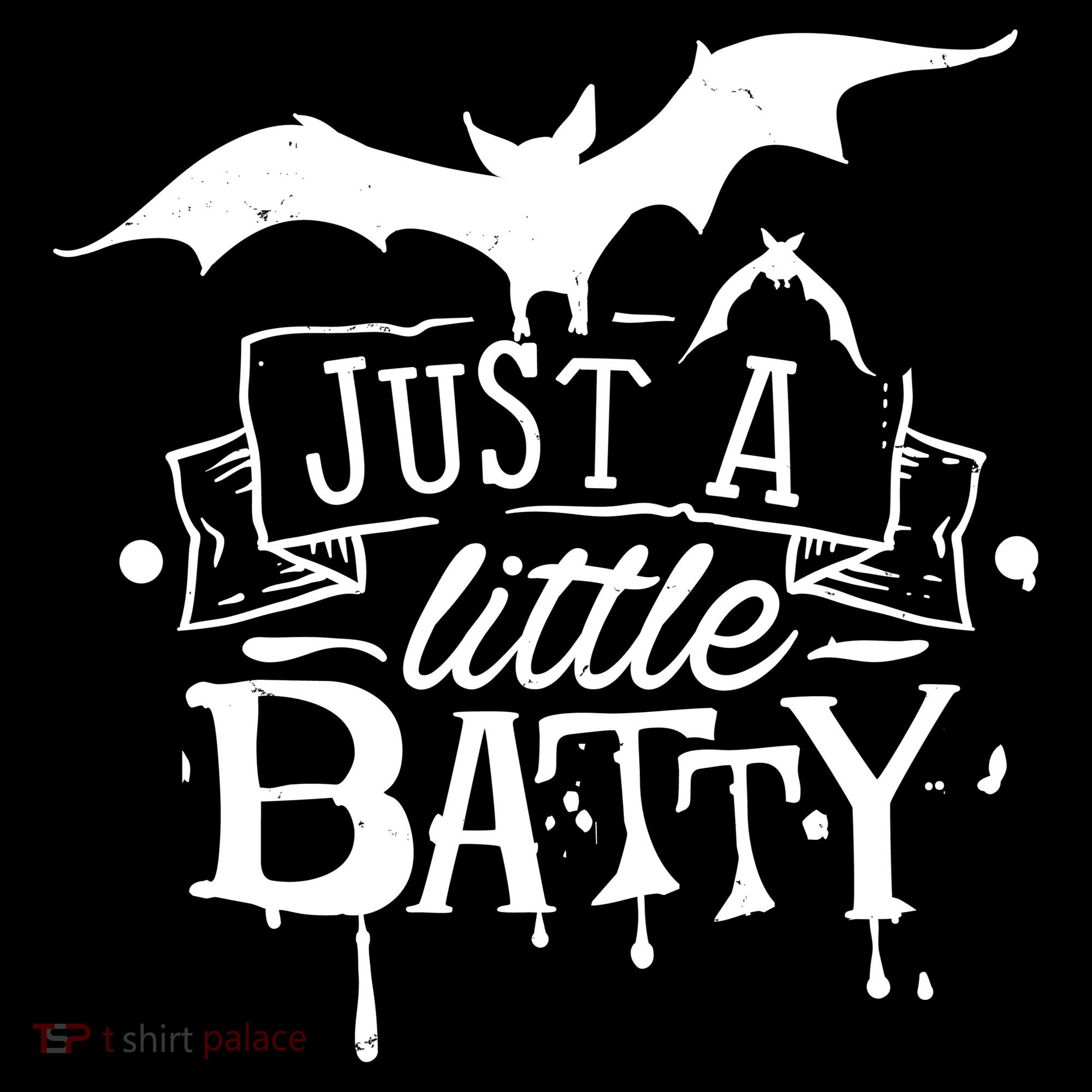 Just A Little Batty Funny Halloween Women's Hoodie