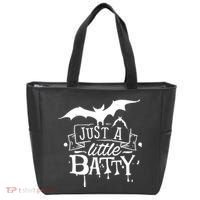 Just A Little Batty Funny Halloween Tote Bag thumb 0