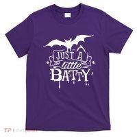 Just A Little Batty Funny Halloween T-Shirt thumb 0