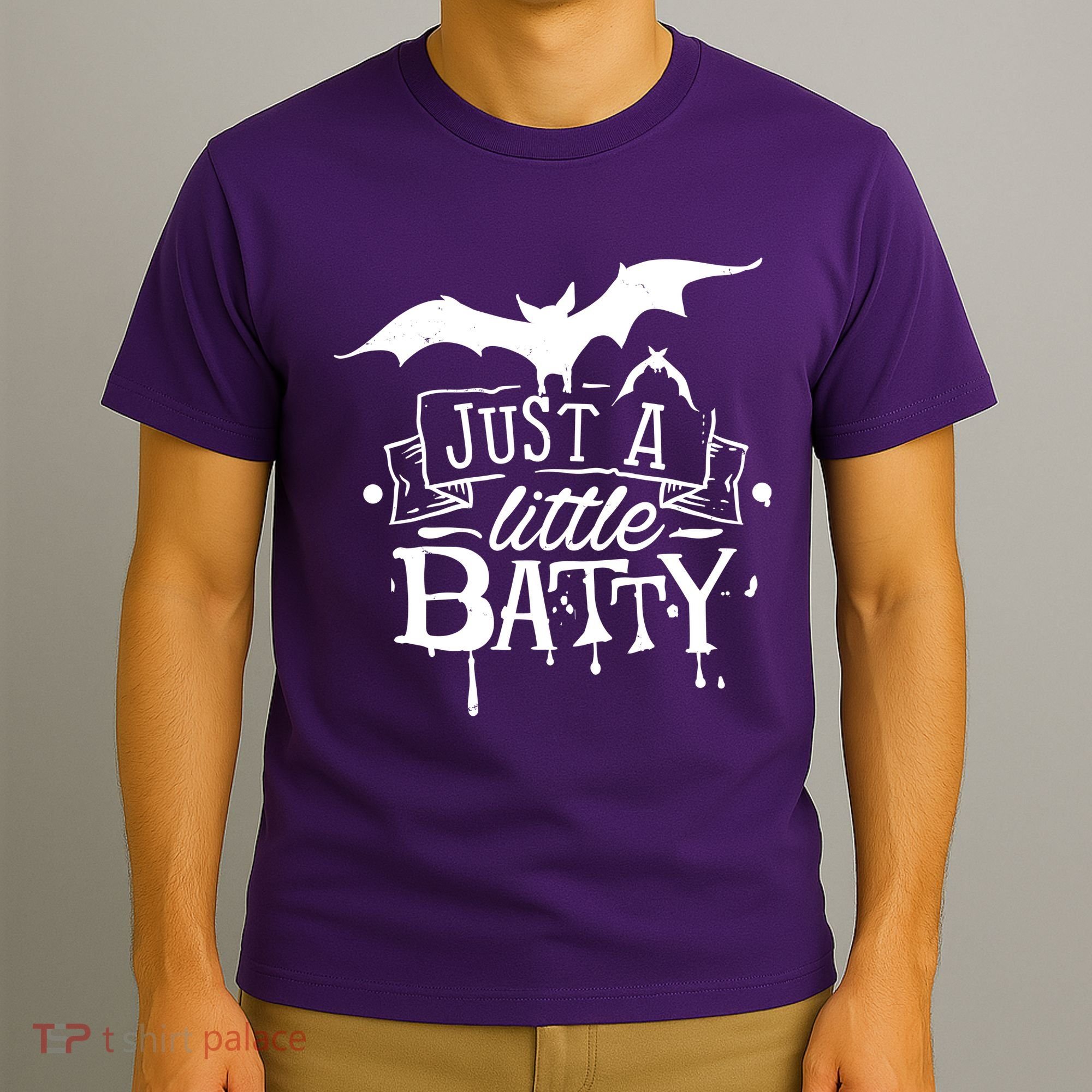 Just A Little Batty Funny Halloween T-Shirt