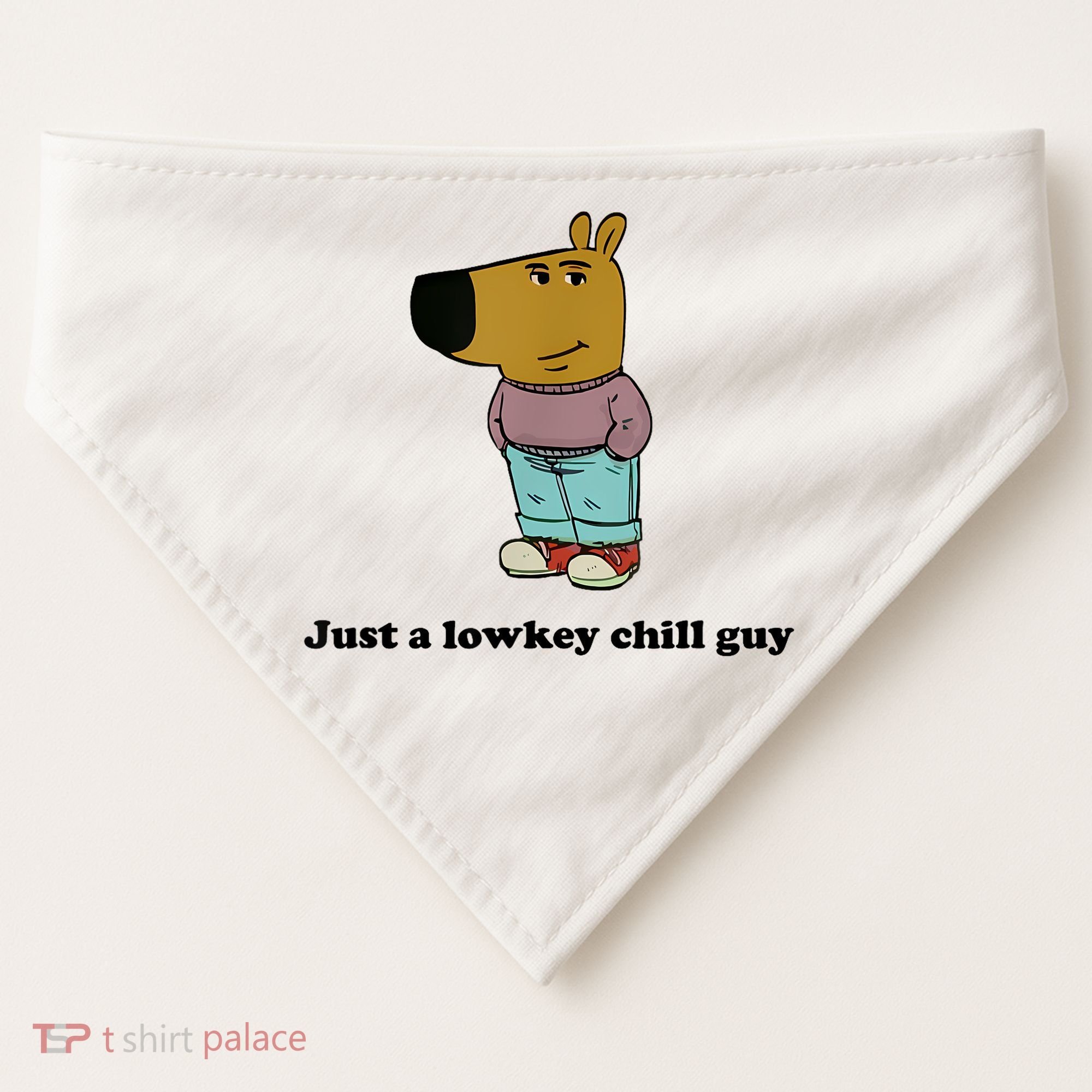 Just A Lowkey Chill Guy USA-Made Doggie Bandana