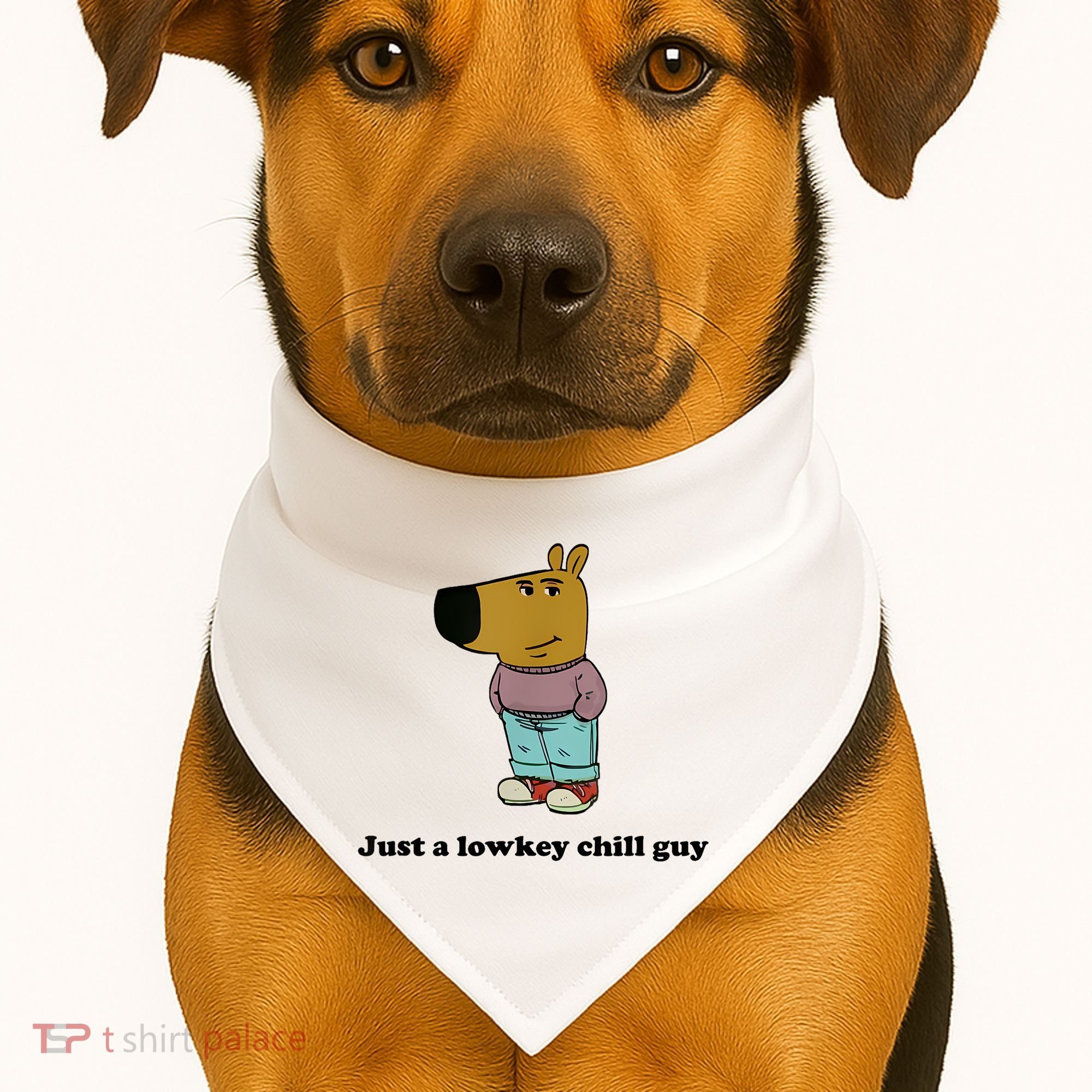 Just A Lowkey Chill Guy USA-Made Doggie Bandana