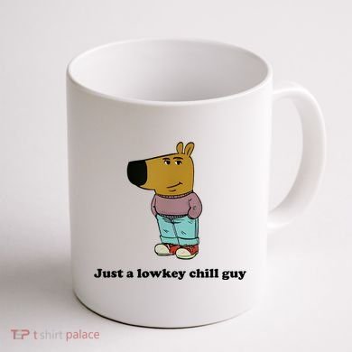 Just A Lowkey Chill Guy Coffee Mug back