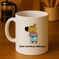 Just A Lowkey Chill Guy Coffee Mug thumb 4