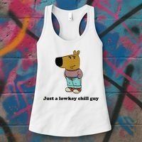 Just A Lowkey Chill Guy Women's Tank Top thumb 3