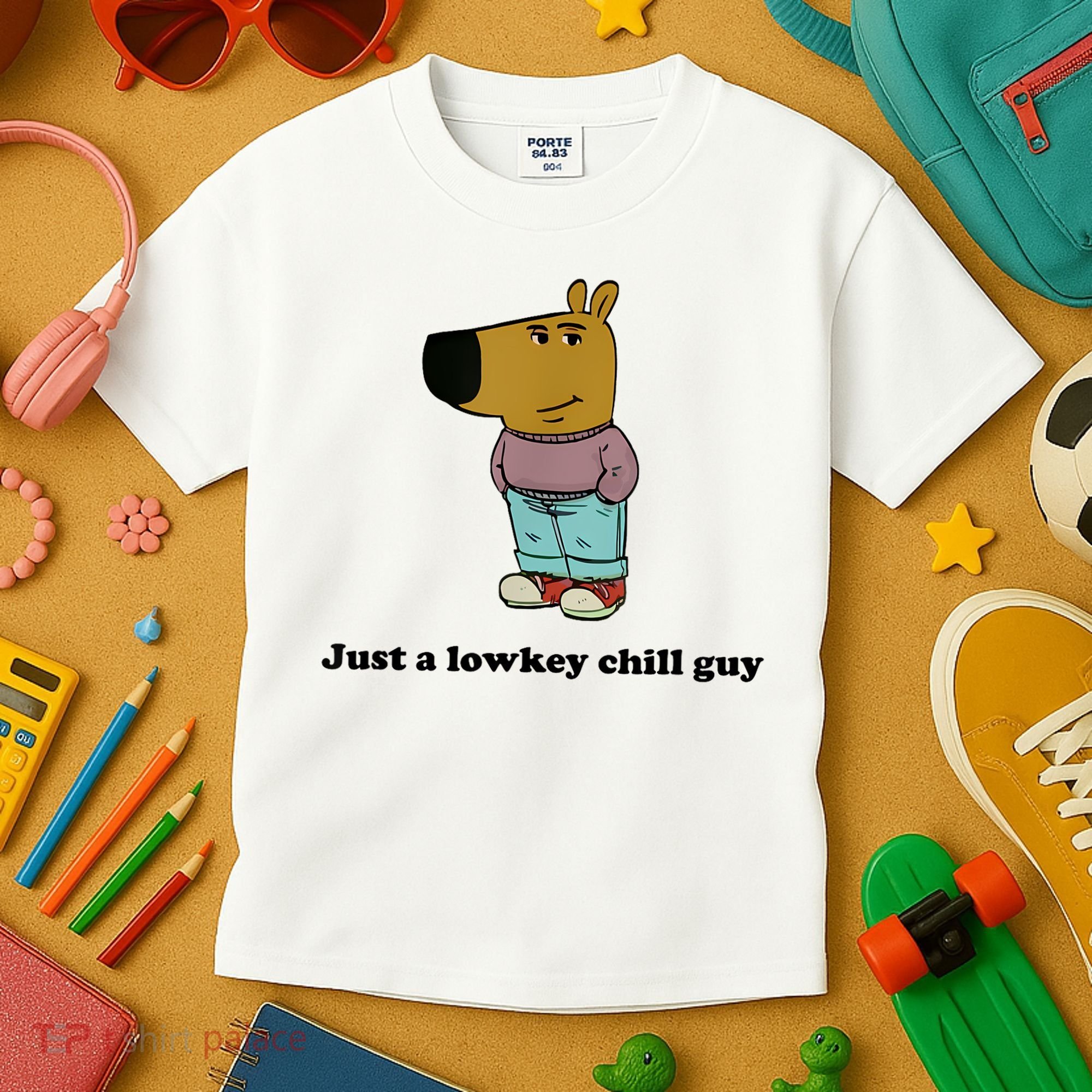 Just A Lowkey Chill Guy Kids T-Shirt