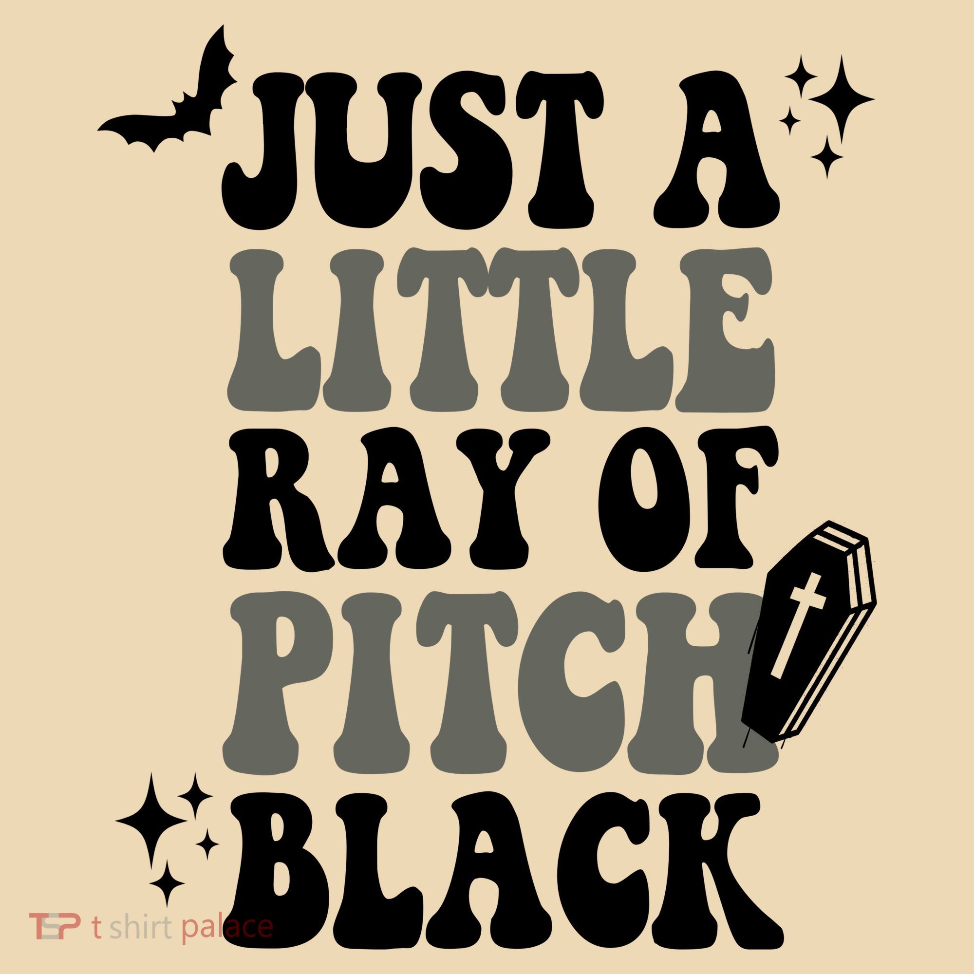 Just A Little Ray Of Pitch Black Halloween Tote Bag