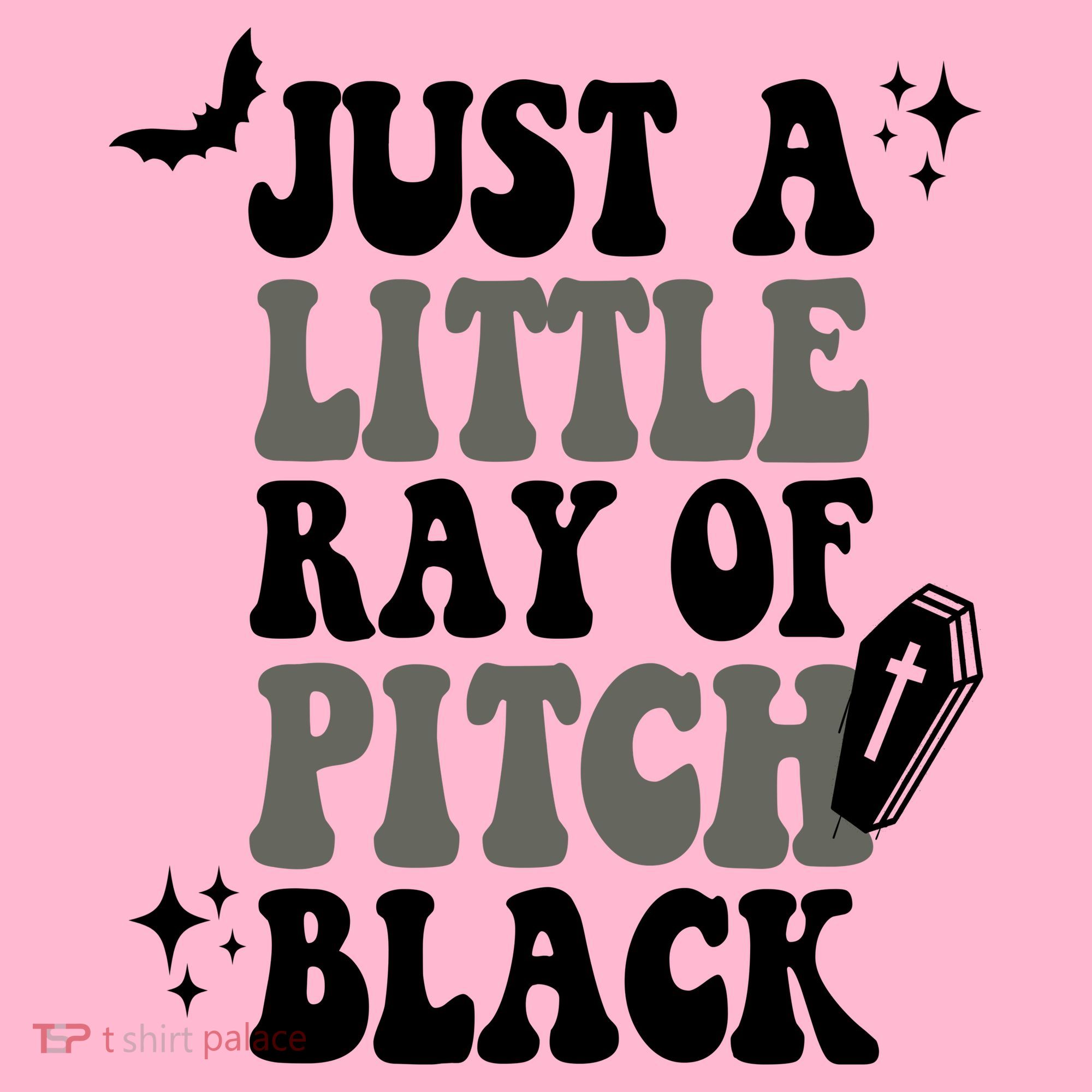 Just A Little Ray Of Pitch Black Halloween Coaster