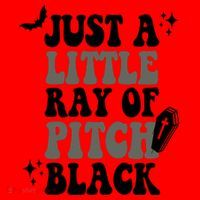 Just A Little Ray Of Pitch Black Halloween Santa Hat thumb 1