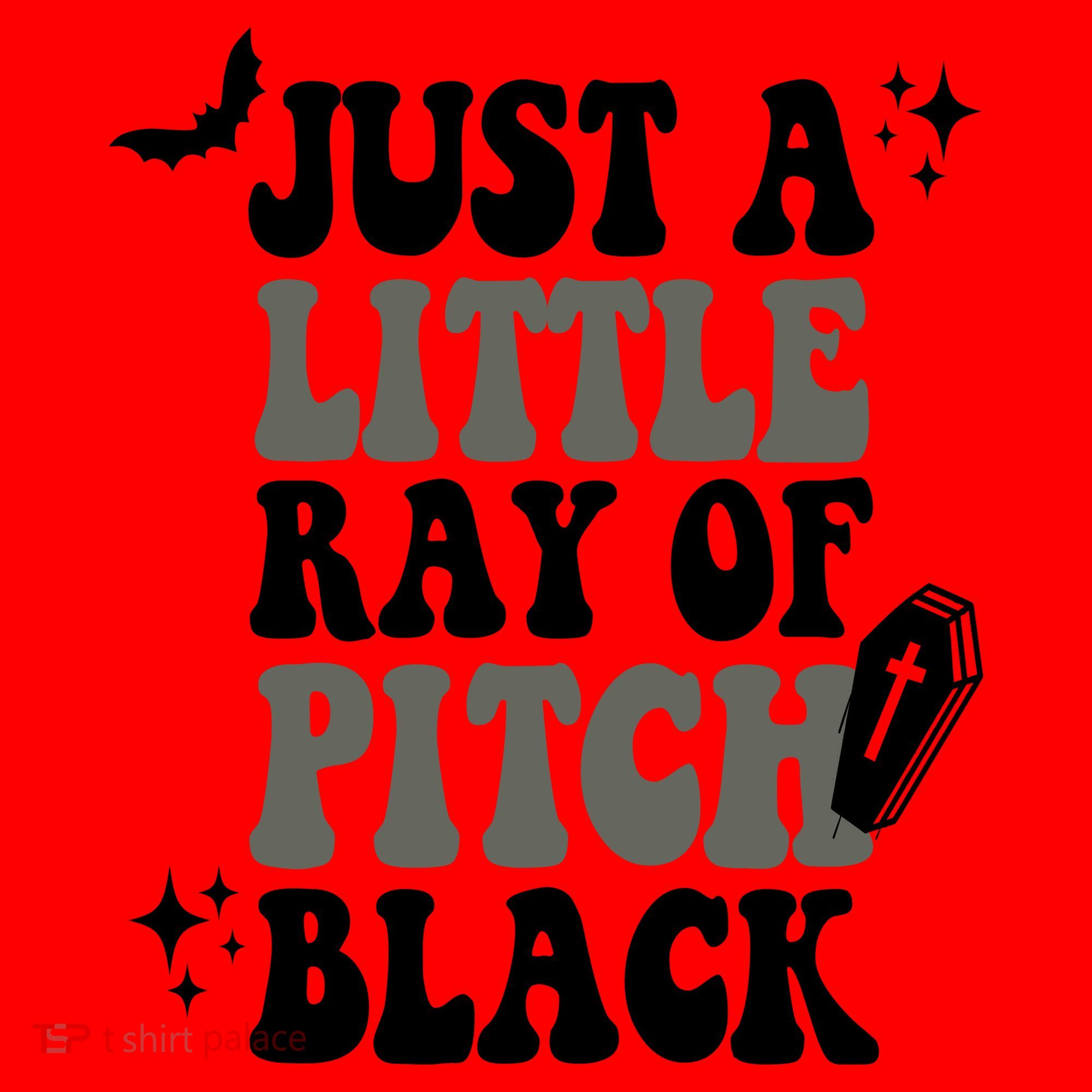 Just A Little Ray Of Pitch Black Halloween Santa Hat