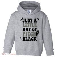 Just A Little Ray Of Pitch Black Halloween Toddler Hoodie thumb 0