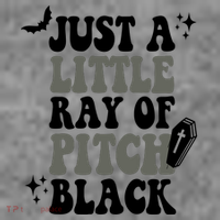 Just A Little Ray Of Pitch Black Halloween Toddler Hoodie thumb 2