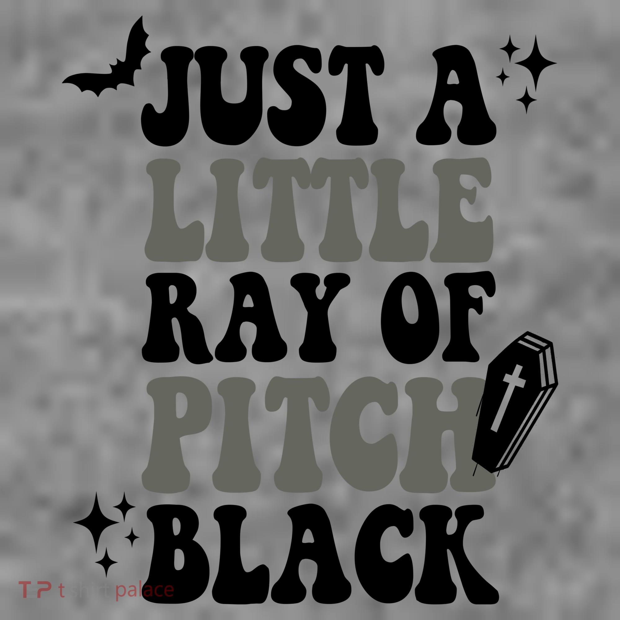 Just A Little Ray Of Pitch Black Halloween Toddler Hoodie