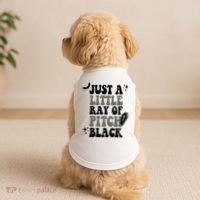 Just A Little Ray Of Pitch Black Halloween Doggie Tank thumb 2