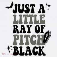 Just A Little Ray Of Pitch Black Halloween Long Sleeve Shirt thumb 2