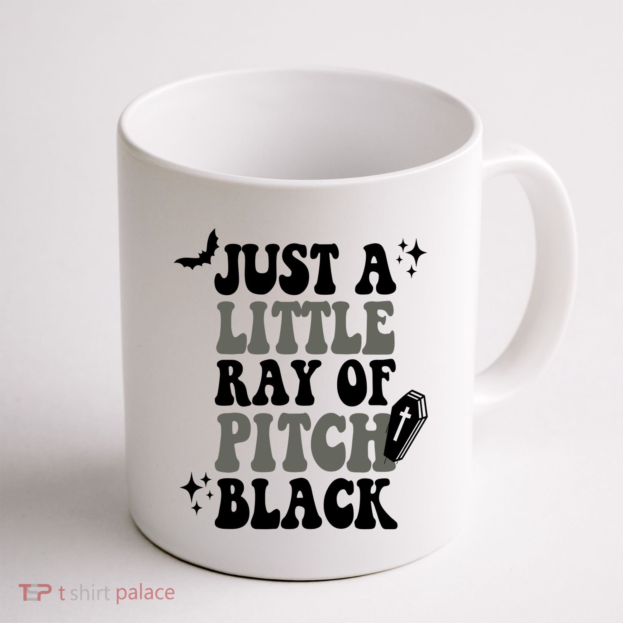 Just A Little Ray Of Pitch Black Halloween Coffee Mug