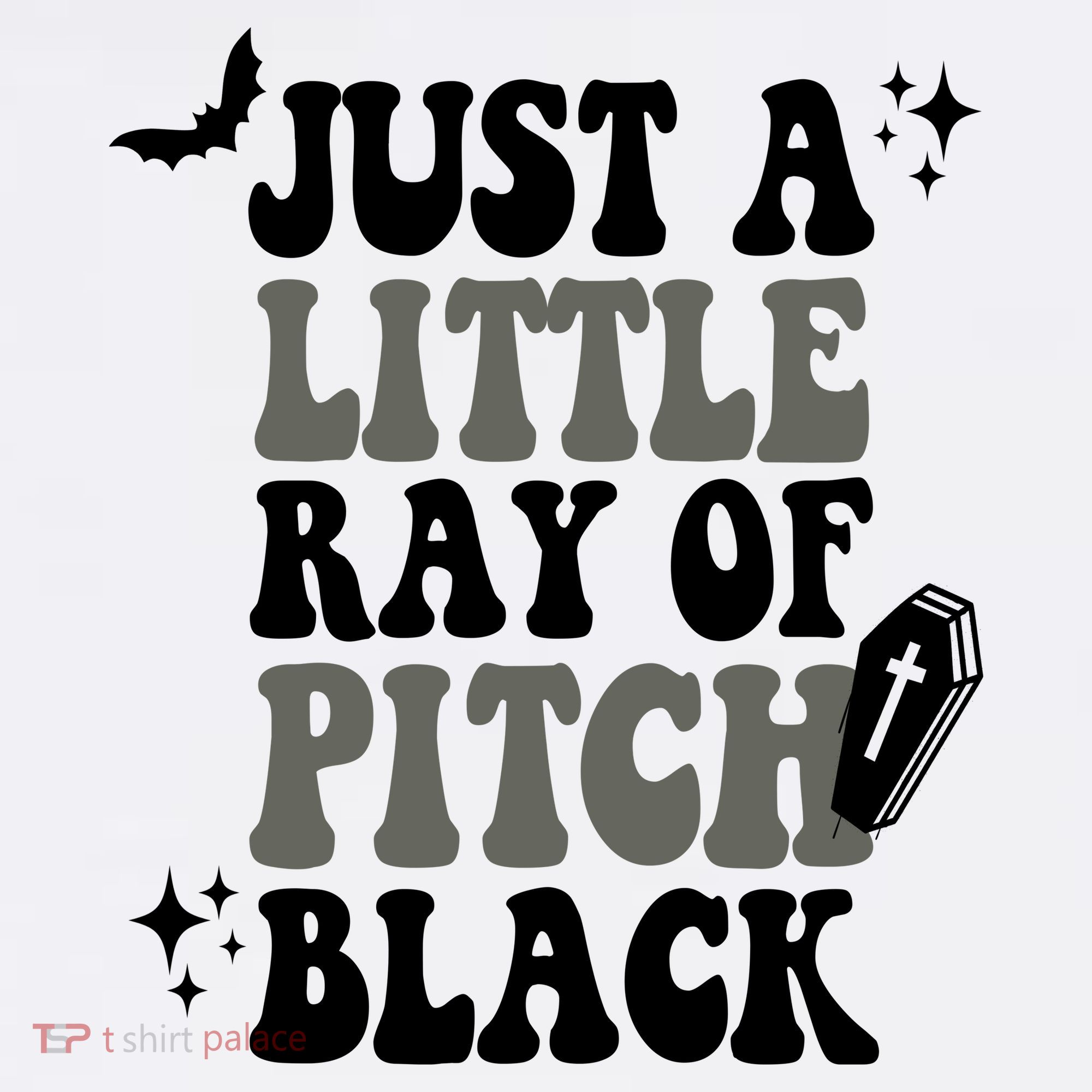 Just A Little Ray Of Pitch Black Halloween Women's Hoodie