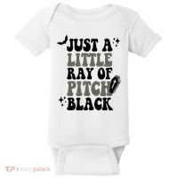 Just A Little Ray Of Pitch Black Halloween Baby Bodysuit thumb 0