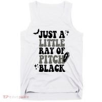 Just A Little Ray Of Pitch Black Halloween Tank Top thumb 0