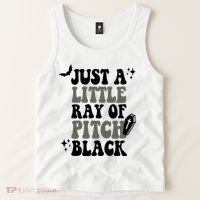 Just A Little Ray Of Pitch Black Halloween Tank Top thumb 2