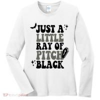 Just A Little Ray Of Pitch Black Halloween Women's Long Sleeve Shirt thumb 0