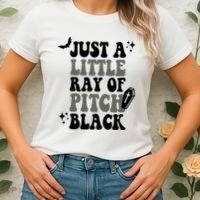 Just A Little Ray Of Pitch Black Halloween Women's T-Shirt thumb 2