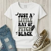 Just A Little Ray Of Pitch Black Halloween Women's T-Shirt thumb 3