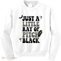 Just A Little Ray Of Pitch Black Halloween Kids Sweatshirt thumb 0