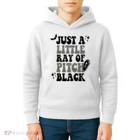 Just A Little Ray Of Pitch Black Halloween Kids Hoodie thumb 4