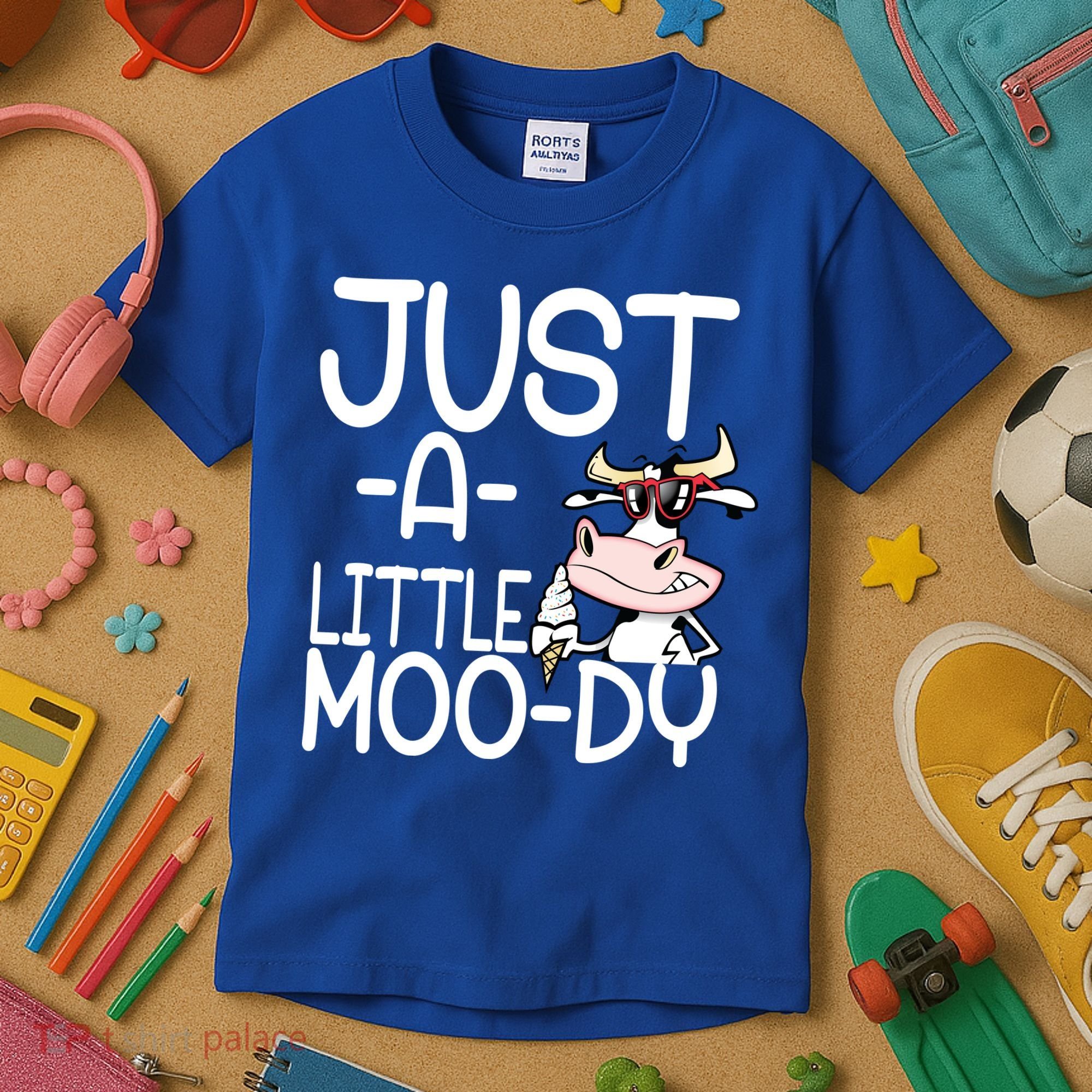 Just A Little Moody Kids T-Shirt