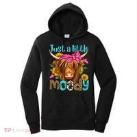 Just A Little Moody Cute Western Highland Cows Lover Farming Women's Hoodie thumb 0
