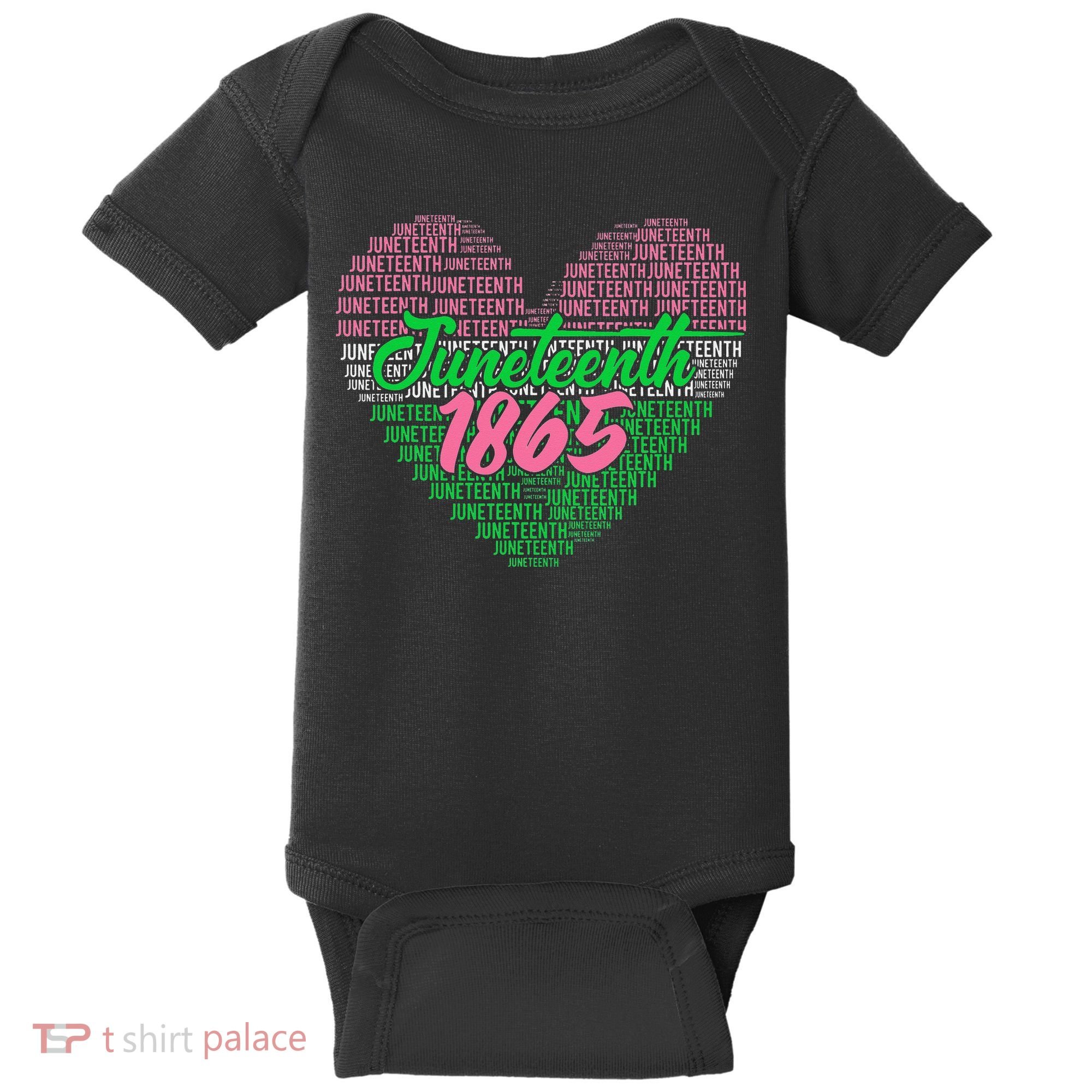 Juneteenth aka love heart Baby Bodysuit