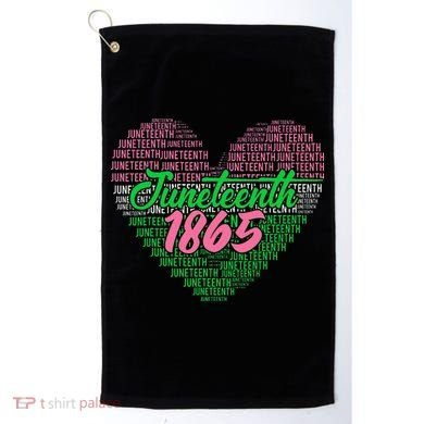 Juneteenth aka love heart Golf Towel