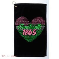 Juneteenth aka love heart Golf Towel thumb 0