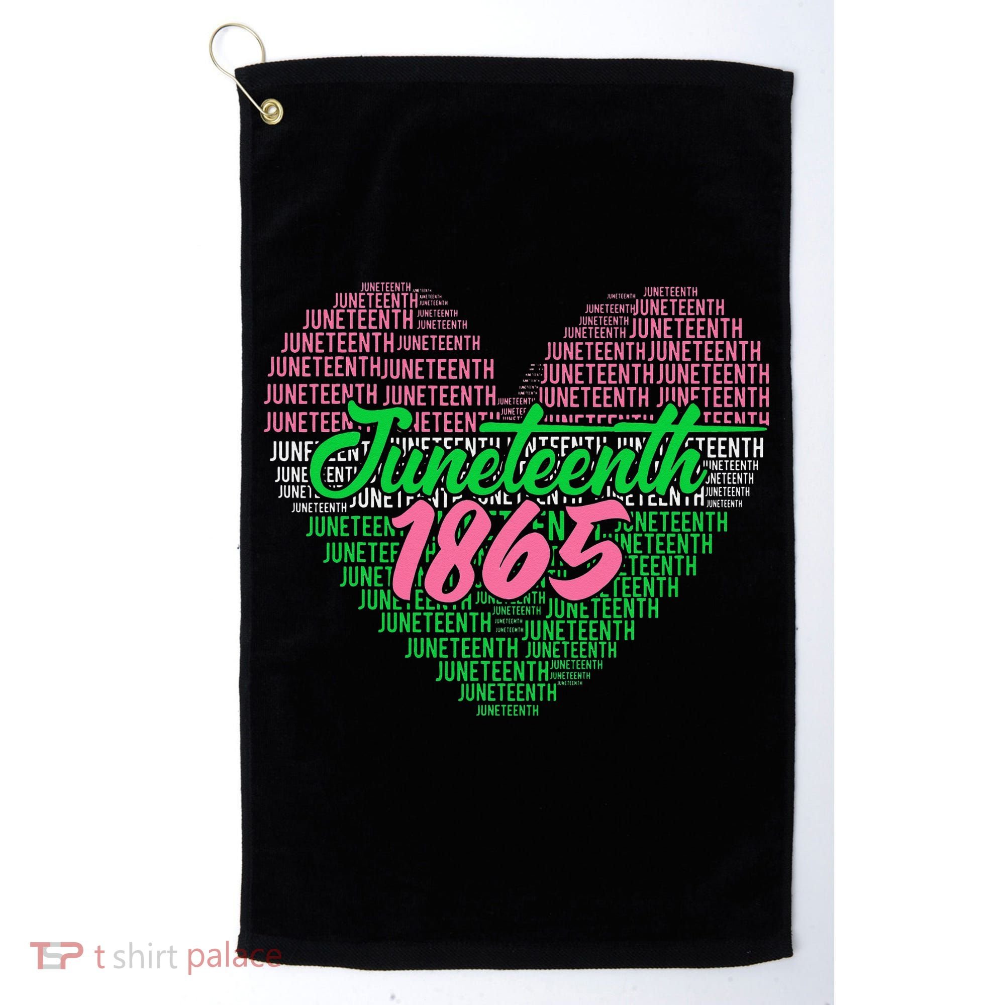 Juneteenth aka love heart Golf Towel