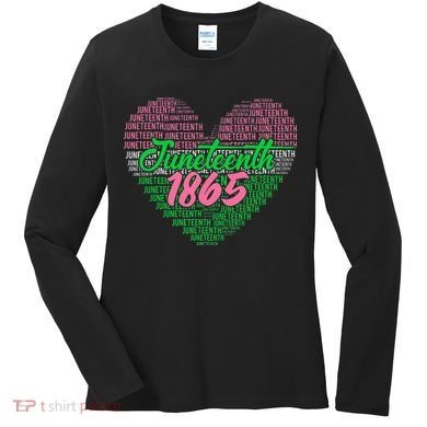 Juneteenth aka love heart Women's Long Sleeve Shirt