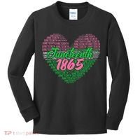 Juneteenth aka love heart Kids Long Sleeve Shirt thumb 0
