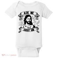 Jesus Ask Me About Him Baby Bodysuit thumb 0