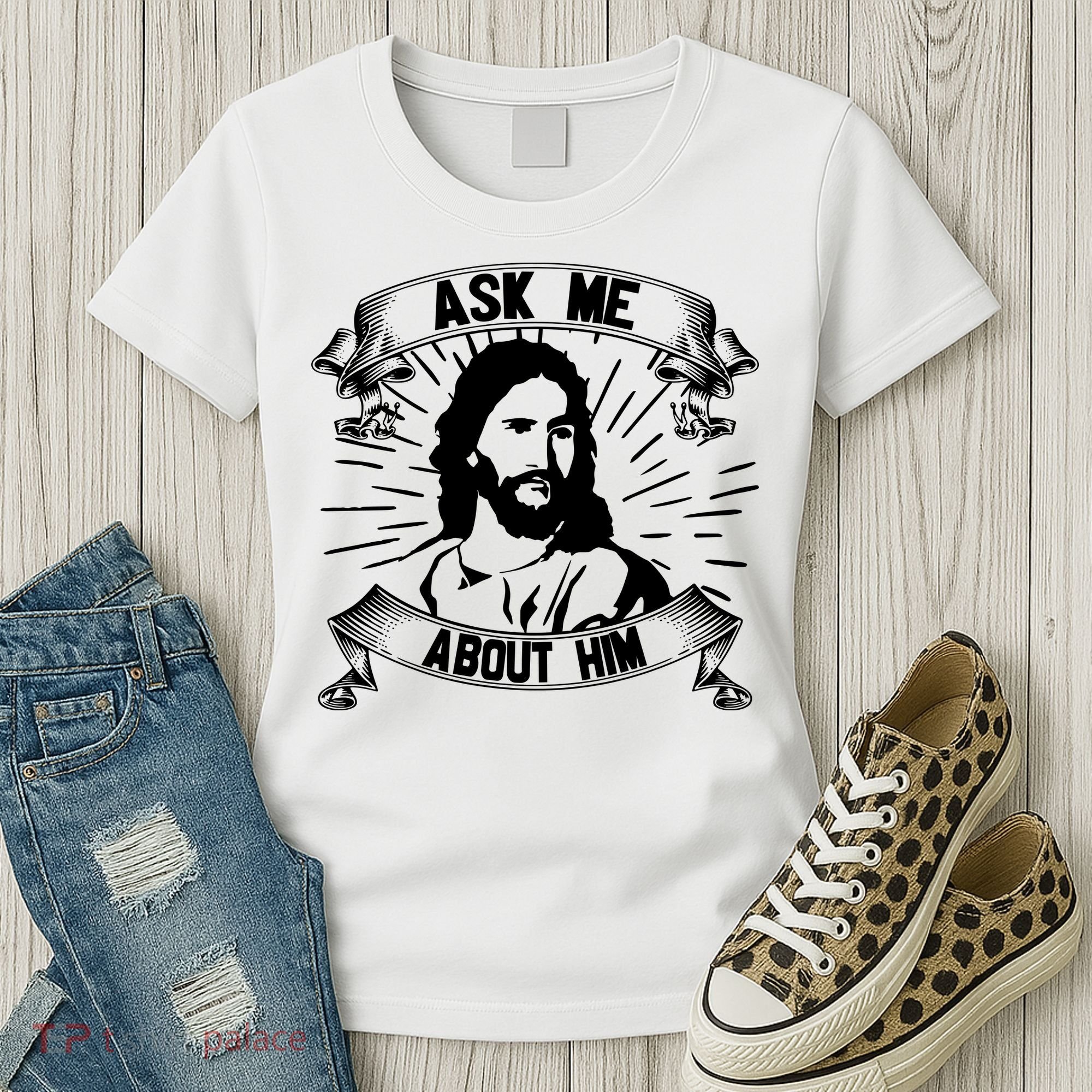 Jesus Ask Me About Him Women's T-Shirt