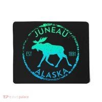 Juneau Alaska Moose Gradient Distressed Souvenir Mousepad thumb 0