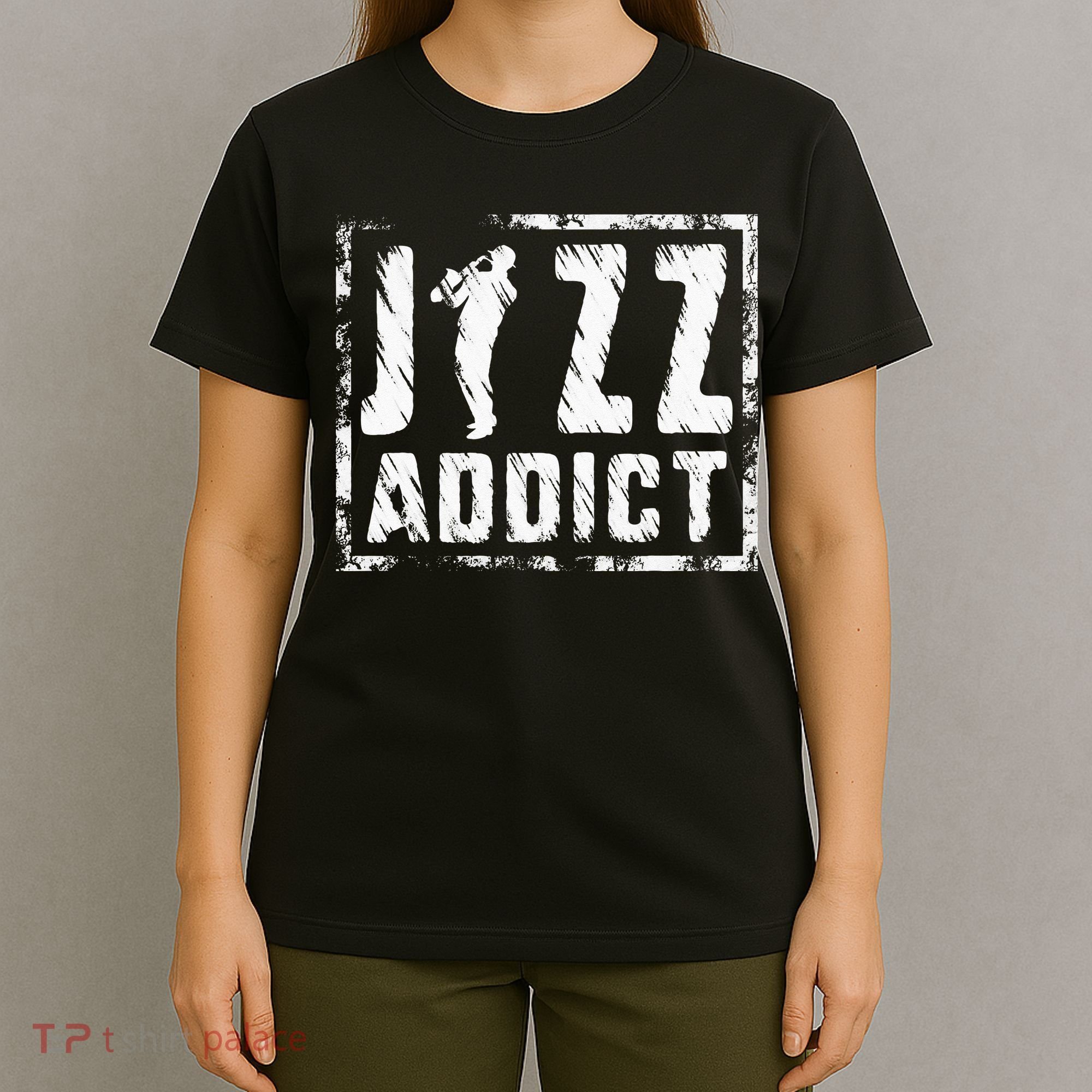 Jazz Addict Musician Music Trumpet Trombone Guitar Player T-Shirt