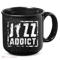 Jazz Addict Musician Music Trumpet Trombone Guitar Player 15oz Campfire Ceramic Mug thumb 0