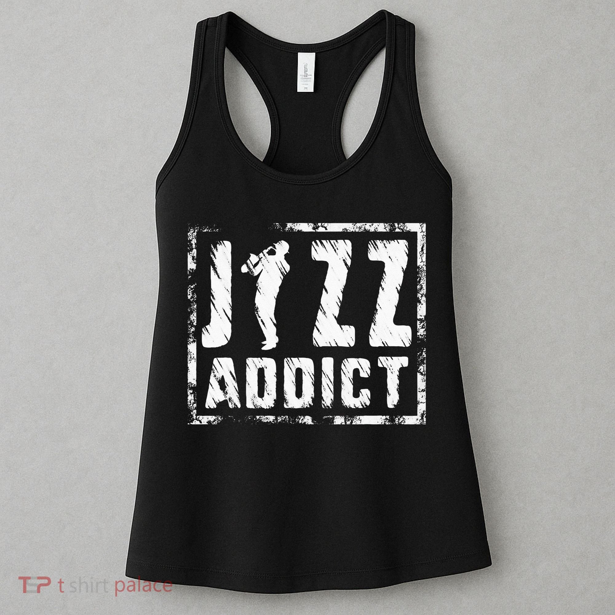 Jazz Addict Musician Music Trumpet Trombone Guitar Player Women's Tank Top