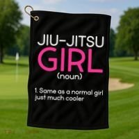 Jiu-Jitsu  Asian Mixed Martial Arts Sport MMA Golf Towel thumb 1