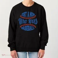 Just A Mom Who Loves Baseball Women's Sweatshirt thumb 0