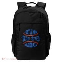 Just A Mom Who Loves Baseball Backpack thumb 0