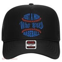 Just A Mom Who Loves Baseball Hat thumb 0